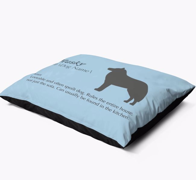 'Definition' - Personalised {breedFullName} Dog Bed